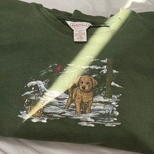 Northern Reflections vintage winter puppy crewneck size large